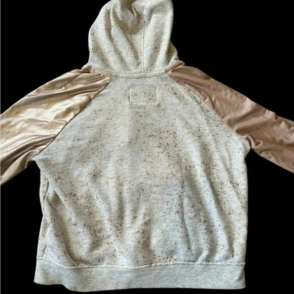 Girls Justice Full Zip Hoodie Rose Gold Color/ White - Picture 2 of 3
